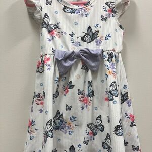 Floral Butterfly Kids Dress